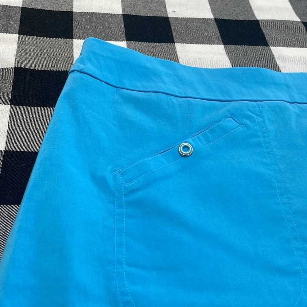 Jamie Sadock Light Blue Golf Skort Skirt Shorts Women's Size 14 Stretch Pockets